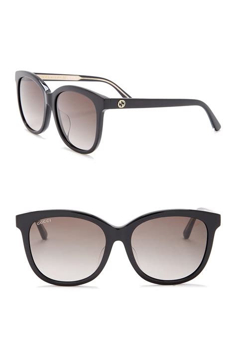 56mm gradient square sunglasses gucci|gucci 56mm aviator sunglasses.